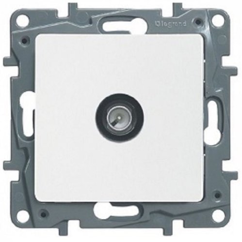 Розетка TV Оконечная без рамки Legrand Etika 1-м. белый  картинка